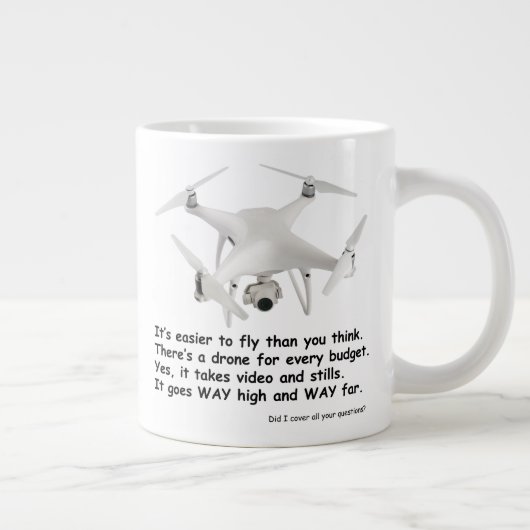 Drone Answers Jumbo Mok (Rechts)