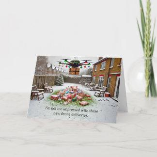 Drone Bezorging Kerst Wenskaart 2024 Feestdagen Kaart