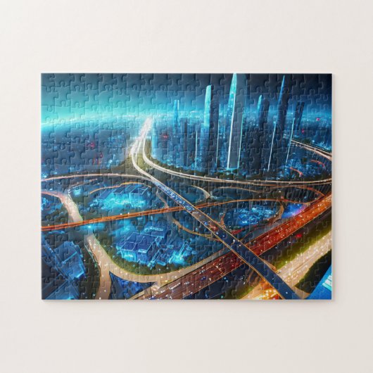 Drone City Shot 2 Le Daily Jigsaw puzzle récent (Horizontal)