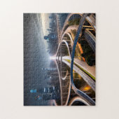 Drone City Shot 4 Photo Puzzles Internet Jigsaw (Vertical)
