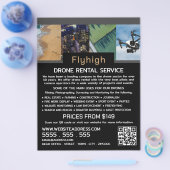 Drone Collage Banner, Drone Rental Company Flyer (Enkel)
