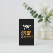 Drone Crash Hobby Build Cash Reputeren Visitekaartje (Staand voorkant)