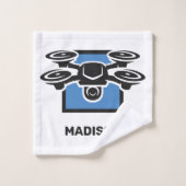 Drone de nom personnalisé (Gant de toilette)