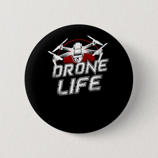 Drone Drone Life Pilot Ronde Button 5,7 Cm (Voorkant)