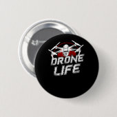 Drone Drone Life Pilot Ronde Button 5,7 Cm (Voorkant /achterkant)