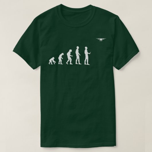 Drone Evolution Drone Gift Pilot Flying T-shirt (Design voorkant)