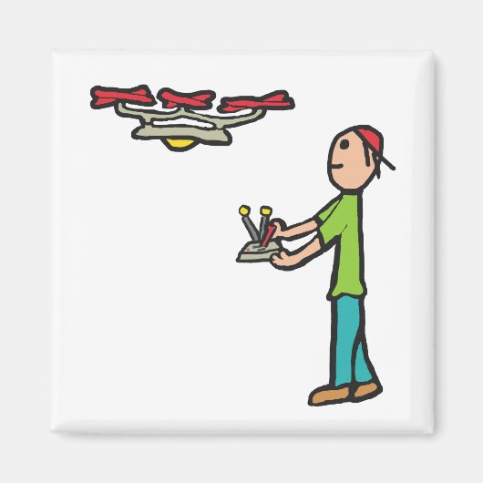 Drone Flying Magneet (Voorkant)