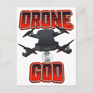 Drone God-logo Briefkaart