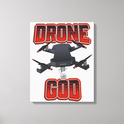 Drone God-logo Canvas Afdruk (Voorkant)