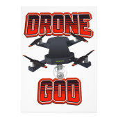 Drone God logo Foto Afdruk (Voorkant)