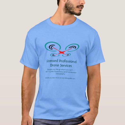 Drone Inspection and Video Service, Pilot Operator T-shirt (Voorkant)
