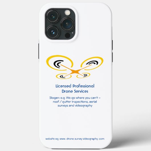 Drone Inspection, Survey and Video Service Case-Mate iPhone Case (Achterkant)