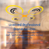 Drone Inspection, Survey and Video Service Raamsticker (Vel 2)