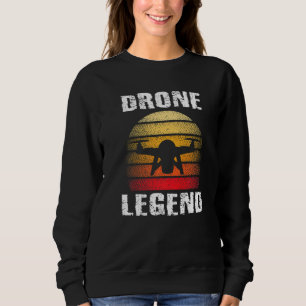 Drone Legend Quadcopter Pilot Retro  Graphi Trui