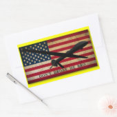 Drone me niet, bro rechthoekige sticker (Envelop)