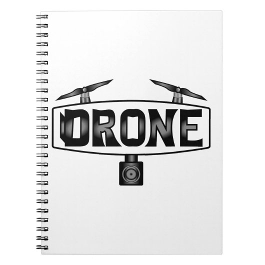 Drone met Word Drone Notitieboek (Voorkant)