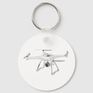 Drone on white sleutelhanger
