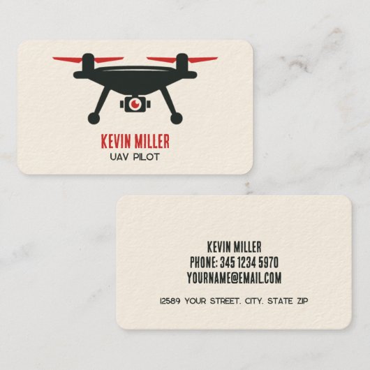 Drone-operator Visitekaartje (Voorkant / Achterkant)