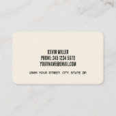 Drone-operator Visitekaartje (Achterkant)