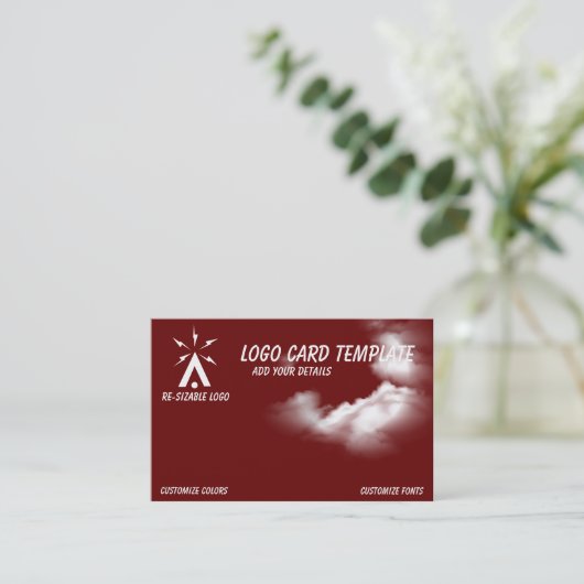 Drone Pilot Air Chart Symbool Visitekaartje (Staand voorkant)