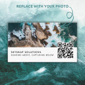 Drone Pilot Fotograaf QR Code Fotosjabloon Visitekaartje