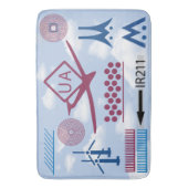 Drone Pilot luchtvaartsymbolen Badmat (Voorkant Verticaal)