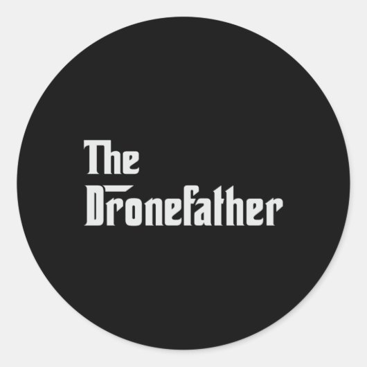 Drone Pilot Quadcopter Drones FPV Camera Gift Idee Ronde Sticker (Voorkant)