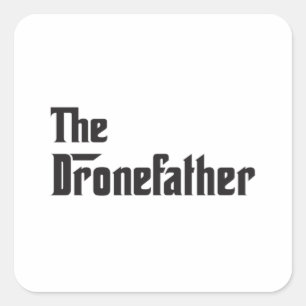 Drone Pilot Quadcopter Drones FPV Grappig cadeau i Vierkante Sticker