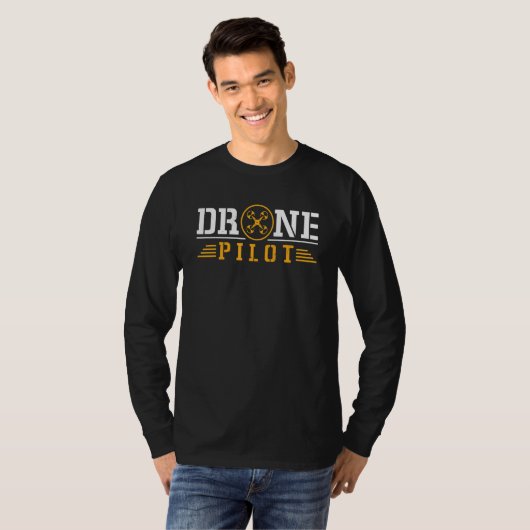 Drone Pilot   Quadrotor Drone Pilot Drones T-shirt (Voorkant volledig)