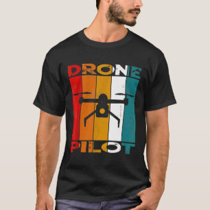 drone Pilot Retro Quadcopter T-shirt