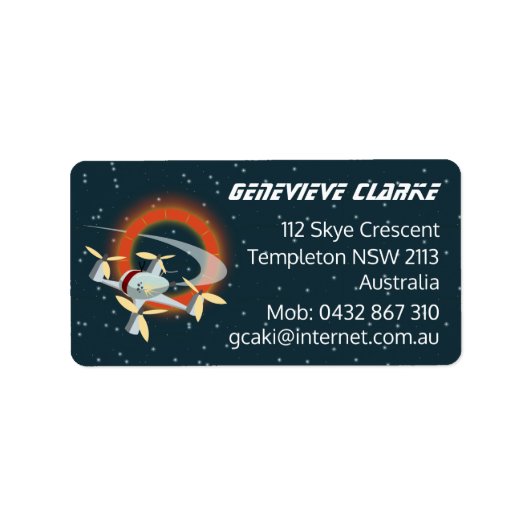 Drone Racing Etiket (Voorkant)