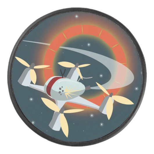 Drone Racing Hockey Puck (Voorkant)
