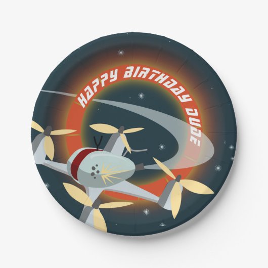 Drone Racing Papieren Bordje (Voorkant)