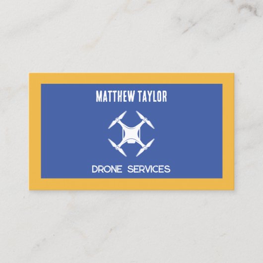 Drone Service Aangepaste QR Visitekaartje (Voorkant)