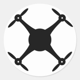 Drone Sticker (rond)