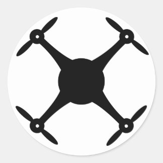 Drone Sticker (rond)