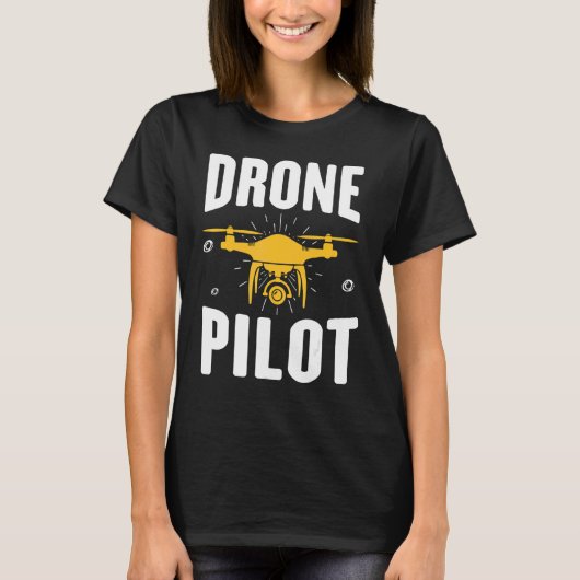 Drone Test Pilot Quadcopter T-shirt (Voorkant)