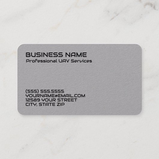 Drone UAV Aangepaste QR Visitekaartje (Achterkant)