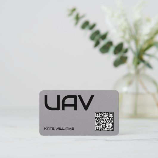Drone UAV Aangepaste QR Visitekaartje (Staand voorkant)