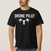 Drone UAV UAS FAA Quadcopter Pilot Part 107 T-shirt (Voorkant)