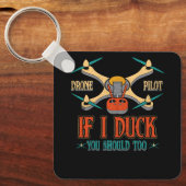  dronepiloot als ik u zou moeten dokken RC QU Sleutelhanger (Voorkant)