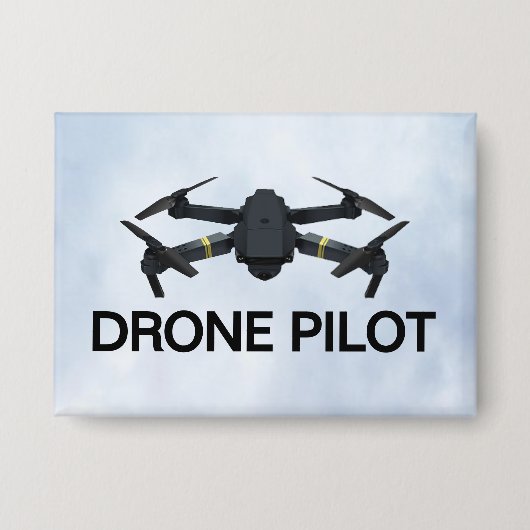 Dronepiloot Knop Button (Voorkant)