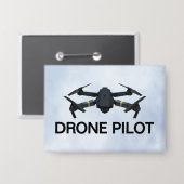 Dronepiloot Knop Button (Voorkant / Achterkant)