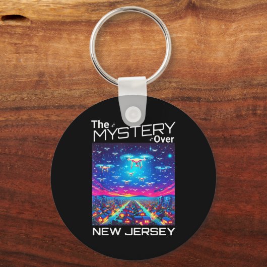 Drones New Jersey The Mystery Over New Jersey Funn Sleutelhanger (Voorkant)