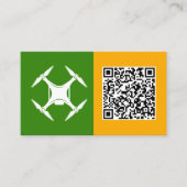 Drones Pilot Custom QR Visitekaartje (Voorkant)