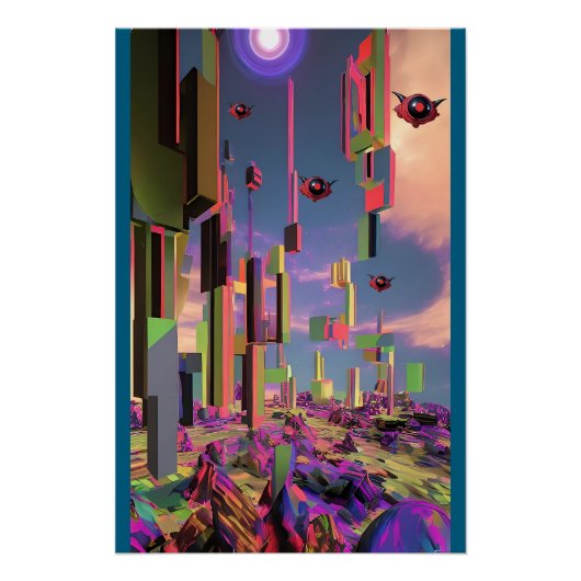 Drones uit de Hel Perfect Poster (Voorkant)