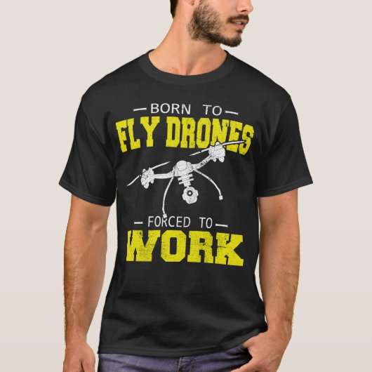 Drong-piloot-multirotorquadcopter, bestemd om te v t-shirt (Voorkant)