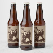 Dronken beer bier etiket (Flessen)