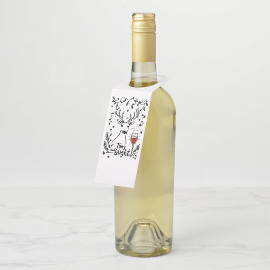 Dronken en helder hert flessenhanger (Schuin)