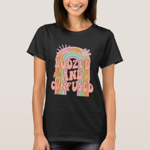 Dronken En Verward Groovy Regenboog Team Bruid Bac T-shirt